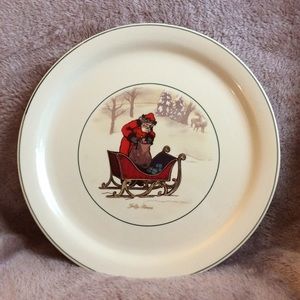 Hallmark Santa Plate EUC